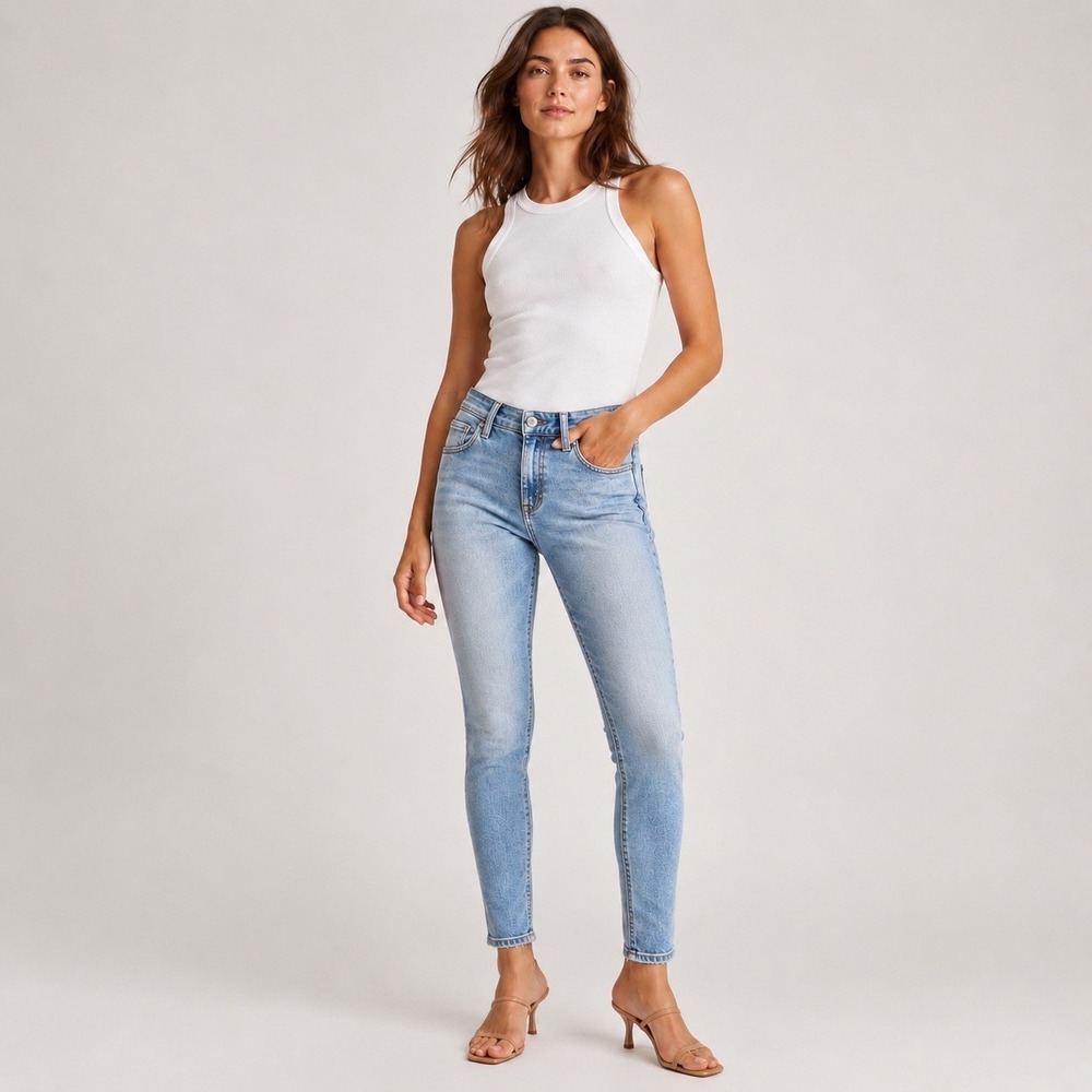 Rag & Bone Cate Mid Rise Skinny Jeans Women's 26 Light Wash Ankle Stretch Casual